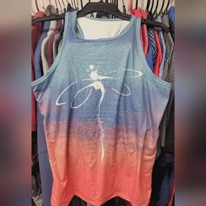 Womens racetrack tank warrior suicide awareness NWT size medium